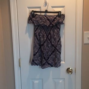 Off the shoulder dress/ bathing suit cover up